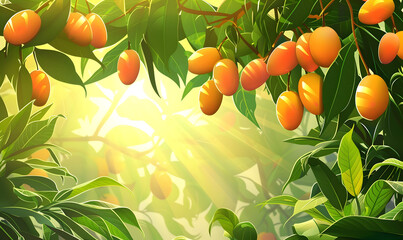 Wall Mural - Natural fresh fruit for health