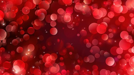 Stunning abstract red glitter bokeh in vector Christmas background, perfect for festive designs.