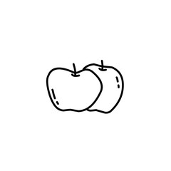 Wall Mural - Apple outline 