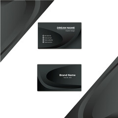 Wall Mural - luxury black business card