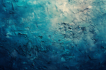 Poster - Abstract background in the style of teal and turquoise gradient color, texture of paint on the wall, with copy space for text or design.


