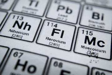 Wall Mural - periodic table of element flerovium 