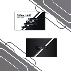 Wall Mural - black & unique business card design