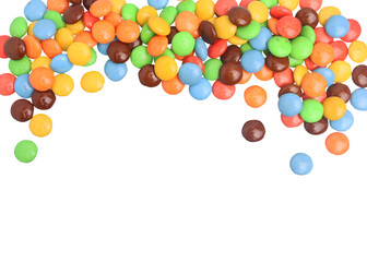 colorful chocolates candy on transparent background PNG