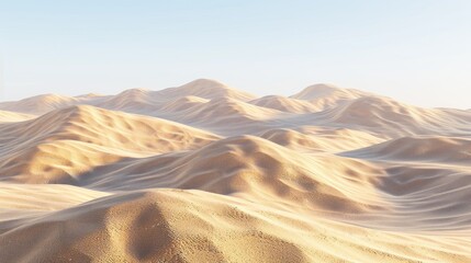 Poster - Desert Landscape with Rolling Sand Dunes