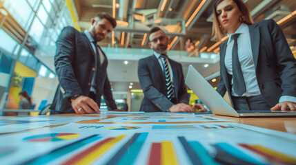 Poster - Business people planning strategy
