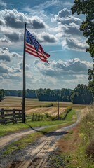 A rural road in America