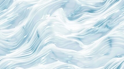 Wall Mural - Abstract Liquid Flow, Blue and White Swirling Texture