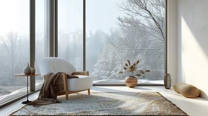 Wall Mural - Cozy Winter Interior Design