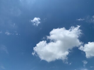 Wall Mural - blue sky with clouds