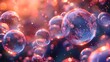 © Farhan - Glowing soap bubbles with abstract light effects, forming a captivating background