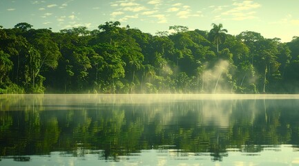 Poster - lake and forest