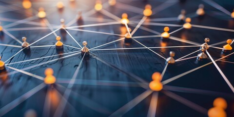 Wall Mural - global structure networking and data exchanges customer