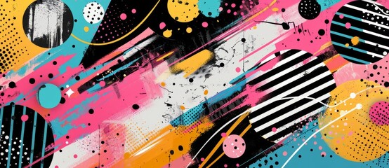 Poster - Abstract background in the style of pop art 