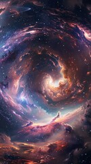 Canvas Print - ultra realistic interstella, space cinematic scene , psychedelic , lsd , astral projection