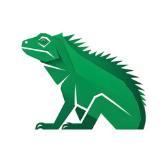 Wall Mural - illustration logo of minimalist outline of a iguana