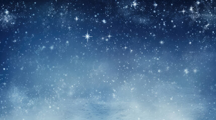 Wall Mural - Winter space with dust and snowflakes snow and snowflakes, generative ai