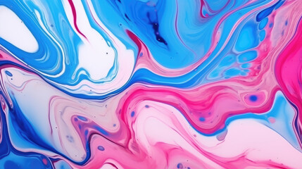 Wall Mural - Colorful psychedelic liquefaction background. Abstract fluid art., generative ai