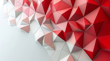 Wall Mural - Abstract minimalistic geometrical background of triangles