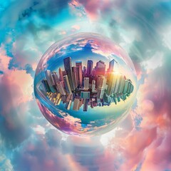 Poster - With polygon illustration, an abstract concept background depicting networking and technology.