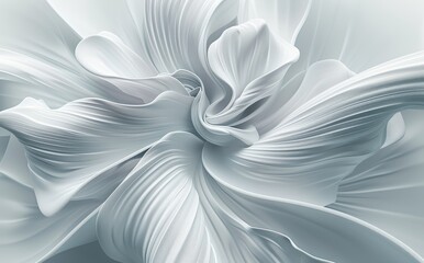 Poster - A 3D rendering of an abstract detailed shape. A dynamic futuristic background.
