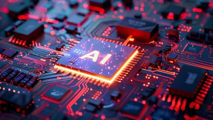 Poster - Generic computer motherboard driven by an artificial intelligence processor