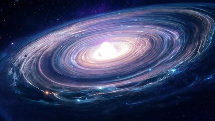 Wall Mural - majestic galaxy with central supermassive black hole