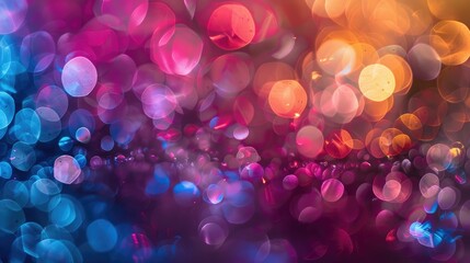 Wall Mural - background featuring colorful bokeh