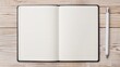 © Alpha - Open notebook with crisp, lined paper, filled with meticulous notes and doodles, an inviting cover, highlighting the joy of writing and recording thoughts