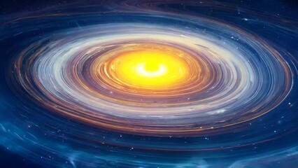 Wall Mural - mystical spiral galaxy shining in the vast cosmos