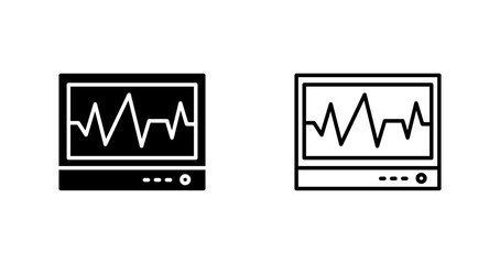 Poster - Electrocardiogram Vector Icon