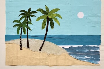 Wall Mural - Beach outdoors painting nature.