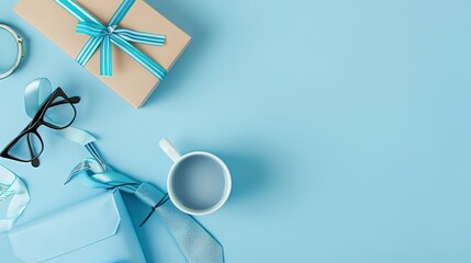 Father's Day Gift Ideas with Blue and White Theme