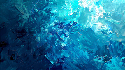 Poster - abstract water background generated by the computer,A futuristic cosmos design with abstract blue, mint, and purple smoke,Glitter mist. Paint water splash. Magic spell. Blue silver gray gardient
