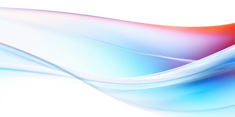 Wall Mural - Abstract Wavy Gradient Background in Pink, Blue, and White