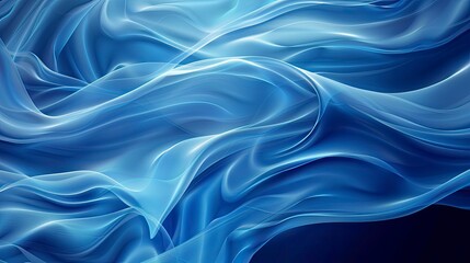 Abstract background with flowing waves - generative ai