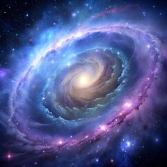 A spiral in the cosmic universe of space