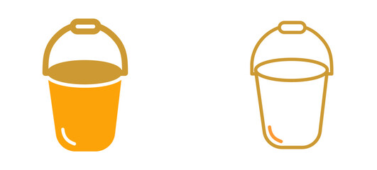 Sticker - Bucket Vector Icon