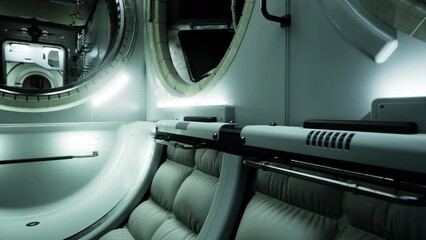 Wall Mural - space station interior in space