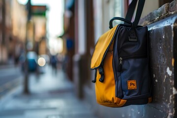 A school bag integrated with GPS tracking to ensure students' safety during school trips.