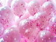 © Alexandr Efimov - Pink and White Balloons with Confetti Sprinkles