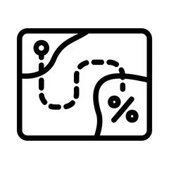 Sticker - discount treasure map