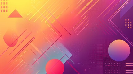 Poster - Abstract Background Design - Abstract background design with colorful geometric shapes and patterns. - Abstract background design with colorful geometric shapes and patterns.