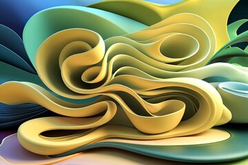 An exquisite abstract digital illustration