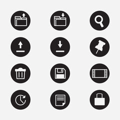 
set of web development icons good for symbol, logo, element design 
