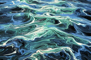 Wall Mural - A mesmerizing abstract background of the sea surface