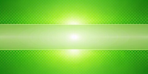Wall Mural - Green Dotted Background with White Horizontal Banner