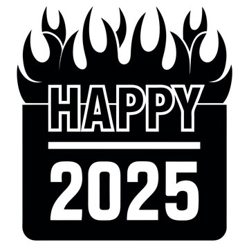 2025 calendar: Happy New Year!