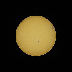 Wall Mural - deep space astrophotography using a telescope to capture a high resolution image of the sun