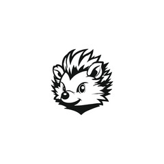 Canvas Print - Hedgehog or porcupine logo design in vector format.